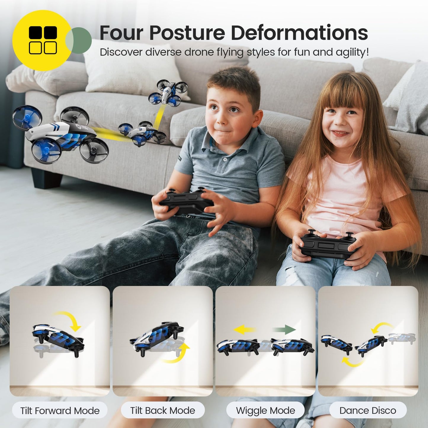 Holy Stone HS210T 2-in-1 Mini Drone – Land & Fly Mode for Ultimate Fun! 🚁🎮