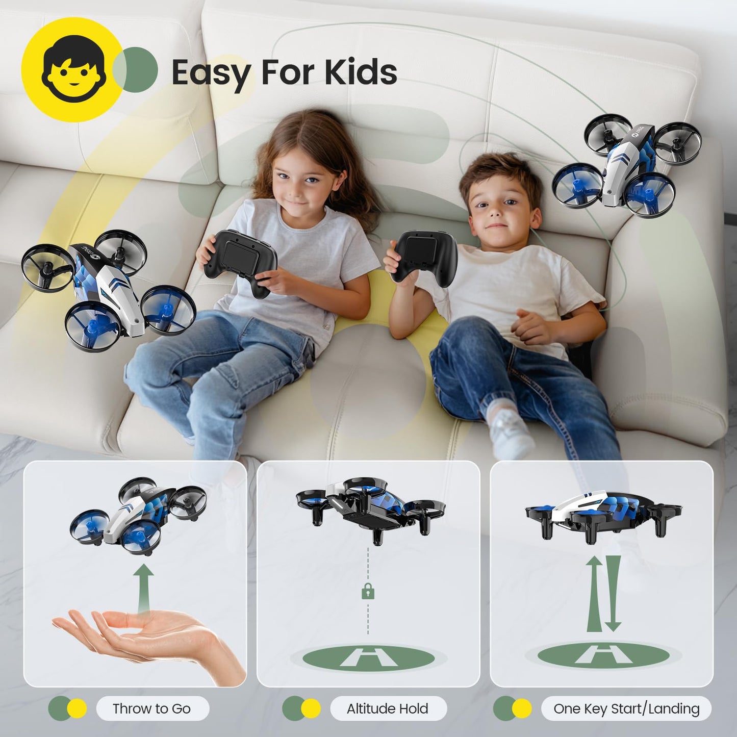 Holy Stone HS210T 2-in-1 Mini Drone – Land & Fly Mode for Ultimate Fun! 🚁🎮